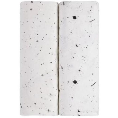 Ely's & Co. Baby Fitted Bassinet Sheet 100% Combed Jersey Cotton 2 Packs Gender Neutral