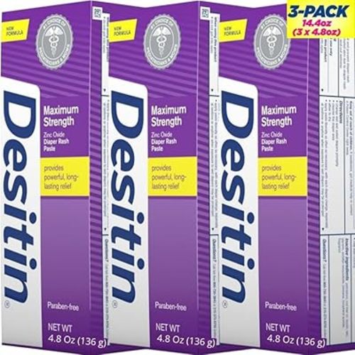 Diaper Rash Cream Maximum Strength 3-Pack (14.4 oz) | Fast Relief for Diaper Rash | Hypoallergenic and Pediatrician Recommended