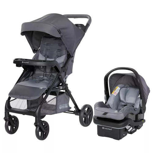 Passport Cargo Travel System with EZ-Lift PLUS Infant Car Seat - Grey Bamboo