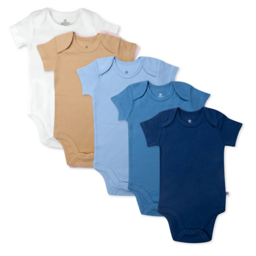 5-Pack Organic Cotton Short Sleeve Bodysuits | Honest Baby Clothing