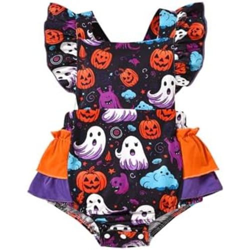 Baby Girl Love Print Romper Infant Girl One-Piece Bodysuit Long Sleeve Ruffled Summer Clothes 0-24 Months