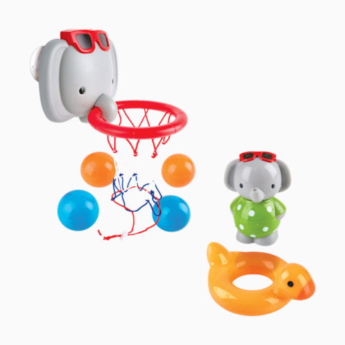 Hape Bath Time Elephant Spin Splash 'n' Swim & Basketball Bundle