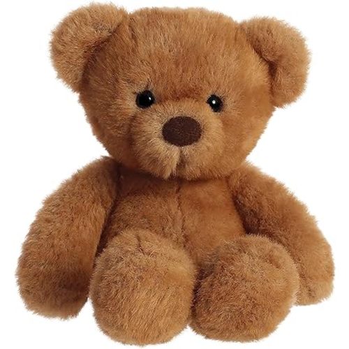 Aurora® Snuggly Softie Bear™ Stuffed Animal - Comforting Companion - Imaginative Play - Brown 9 Inches