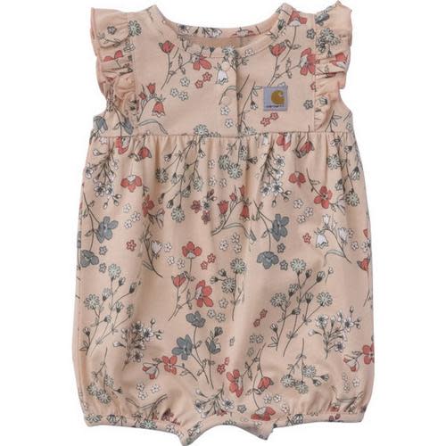 Baby Girls' Carhartt Floral Print Bleached Romper