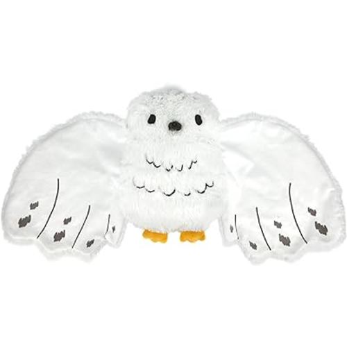 KIDS PREFERRED Harry Potter 9 Inch Tall 26 Inch Wingspan Hedwig Baby Lovey Security Blanket Snuggler Toy Snowy Owl Stuffed Animal for Newborn Infants and Babies