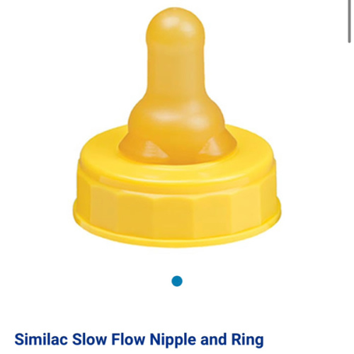 Similac Slow Flow Nipple and Ring Latex-Free, Case of 50