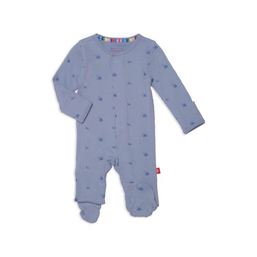 Magnetic Me Truck Print Waffle Footie, 12-18M