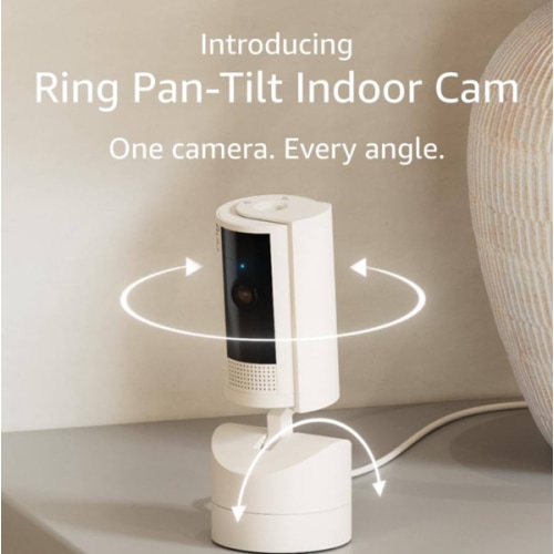 Ring Pan-Tilt Indoor Cam | See all around with 360° pan coverage, HD video, plus Two-Way Talk (2024 release) | Starlight