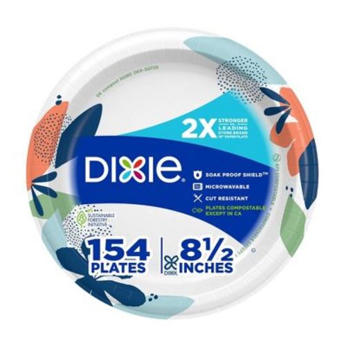 Dixie Everyday Dinner Paper Plates 8.5"