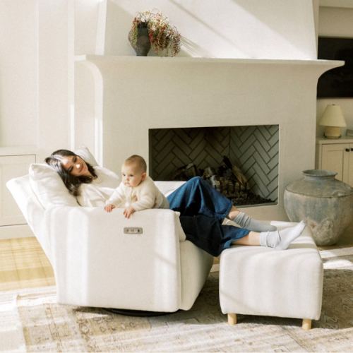 Ollie: A Chair and a Half | Swivel Nursery Recliner | Oilo™ Studio