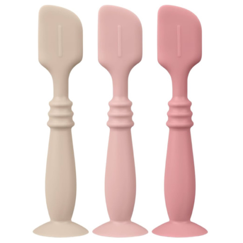 3 Packs Silicone Diaper Cream Applicator with Suction Base, Diaper Cream Spatula Applicator for Babies, Soft Silicone Diaper Cream Brush (White/Sage/Ether)