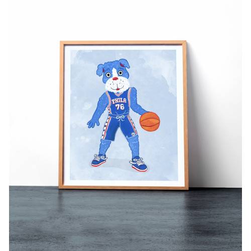 Franklin Philadelphia Sixers Mascot Print
