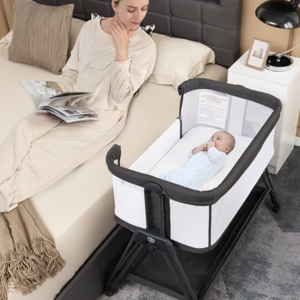 Baby Cot Bed Crib | Portable Bassinet | Bedside Sleeper - BABY JOY – Babyjoy