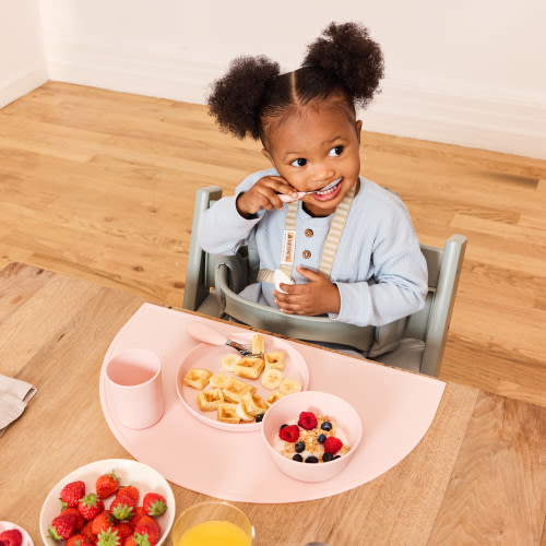 AEIOU Toddler Tableware Gift Set - Petal