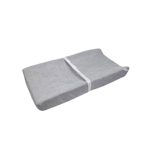 Serta Perfect Sleeper Contoured Changing Pad with Plush Cover, Grey