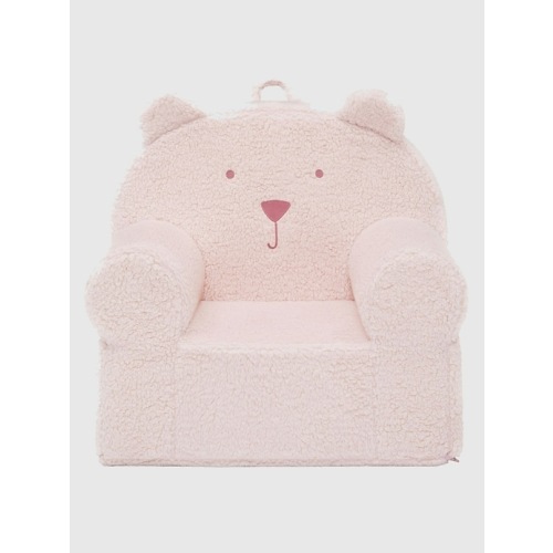 babyGap Sherpa Bear Chair in blush pink, size: One Size