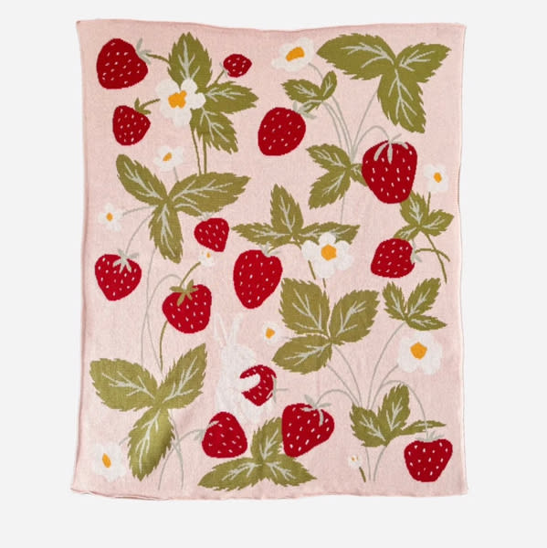 Cotton Strawberry Blanket