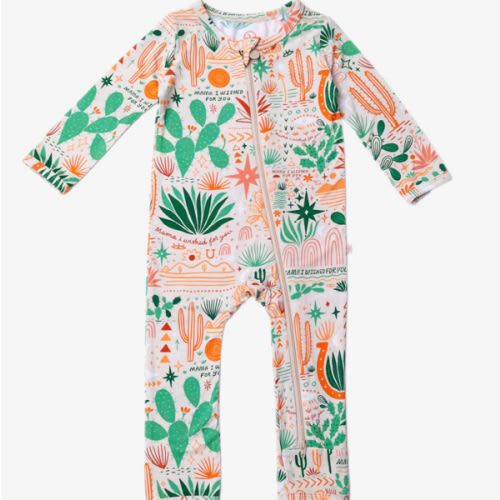 The Second-Skin Footless Romper | Desert Cactus Vibes | "Mama, I Wished for You" | Raising Mama