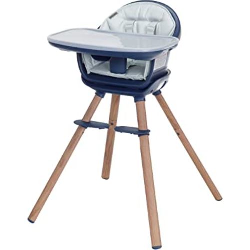 Maxi-Cosi Moa 8-in-1 Highchair, Machine Washable, Compact, Lightweight Design, Essential Blue