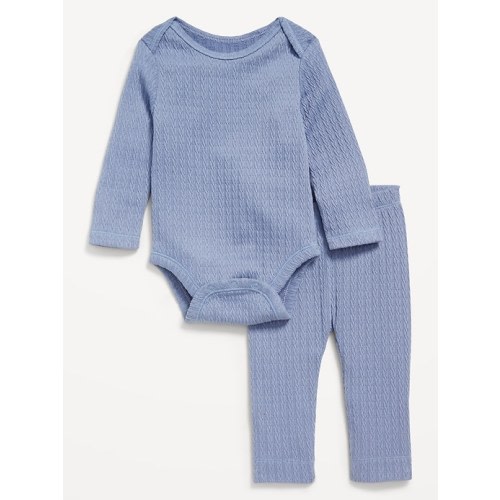 Jacquard-Knit Bodysuit and Leggings Set for Baby