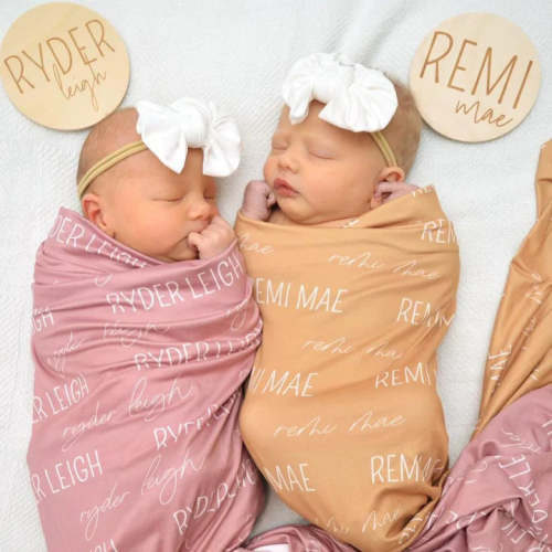 Solid Moss Bamboo Baby Knot Gown & Hat