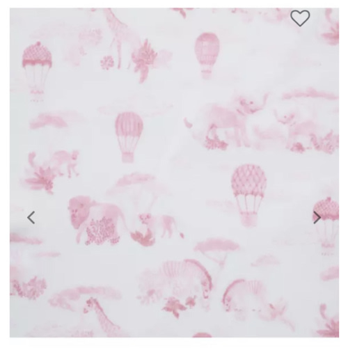 Baby Light Pink Animal Friends Toile Baby Animal Friends Toile Blanket by Janie and Jack