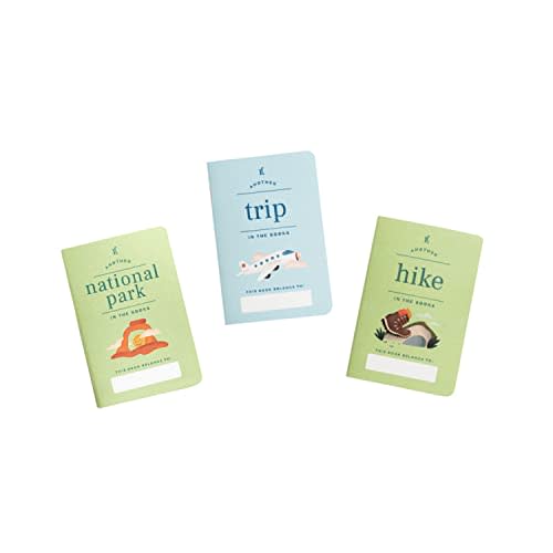 Letterfolk Passport Journal Collection - Pocket-sized Travel and Experience Books (3.5" W x 5.5") (Outdoor Bundle Kids)