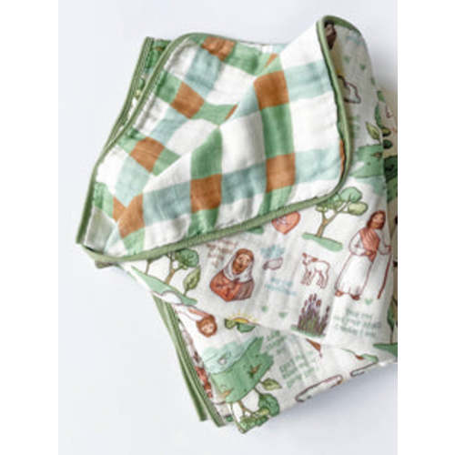 The Good Shepherd Double-Sided 8 Layer Blanket / Quilt | littlelightcollective