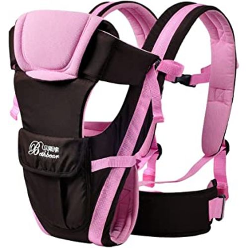 Soft Baby Carrier, Ergonomic 4-in-1 Convertible Sling Front and Back Face-in and Face-Out Carry for Newborns and Older Babies Travel,8-40 lbs