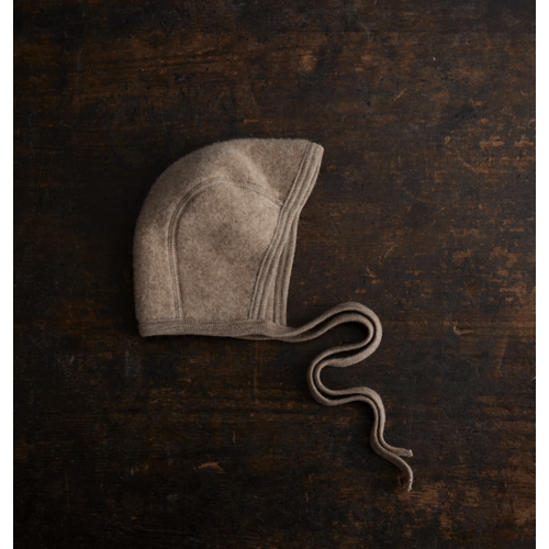 Piculet Baby Bonnet - Merino Wool Fleece - Driftwood