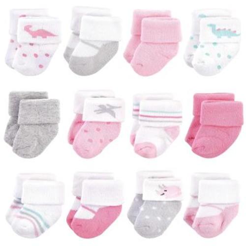Amazon.com: Hudson Baby Unisex Cotton Rich Newborn and Terry Socks, Girl Dino, 0-3 Months: Clothing, Shoes & Jewelry
