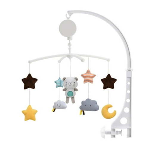 Kbndieu Baby Musical Crib Mobile with Hanging Rotating Toys, Remote Control Musical Box, Baby Cartoon Rattles for Newborn Boys Girls 0-24 Months, for Newborn Sleep on Clearance