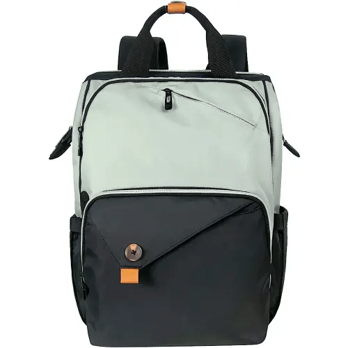 Hap Tim Diaper Bag Backpack,Large Capacity Travel Back Pack Maternity Baby Nappy Changing Bags, Double Compartments with Stroller Straps,Waterproof, Mint Green Black(US7340-GB)