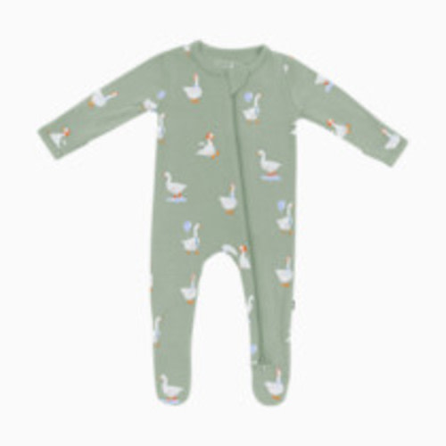 Kyte Baby Printed Zipper Footie - Silly Goose, 0-3 M