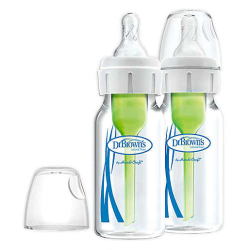 Dr. Brown's® Natural Flow® Options+ 2-pack 4 oz. Glass Baby BottleDr. Brown's® Natural Flow® Options+ 2-pack 4 oz. Glass Baby Bottle