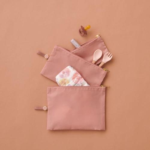 Diaper Bag Packing Pouches - Dusty Rose