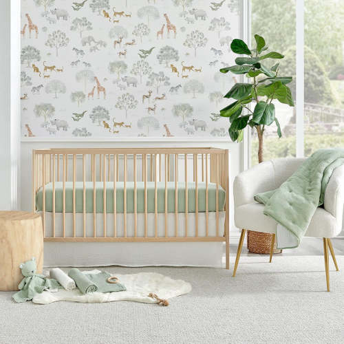 Levtex Baby Cloud Muslin 5 Piece Bedding Set, Green