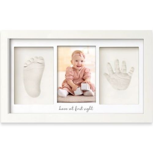 KeaBabies Baby Hand and Foot Print Kit, Duo Baby Picture Frame for Newborn, Baby Keepsake Frames (Alpine White)