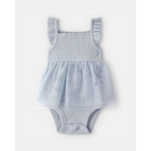 Baby Girl Sleeveless Tutu Romper - Blue | Carter's