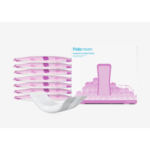 Frida Mom 2-in-1 Postpartum Pads, Absorbent Perineal Ice Maxi Pads, Instant Cold Therapy Packs and Maternity Pad in One