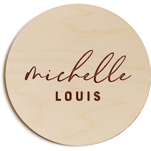 The Cotton & Canvas Co. Personalized Baby Name Sign - "rome kenneth"