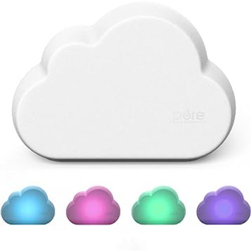 Pure Enrichment® PureBaby® Cloud Ultrasonic Cool Mist Humidifier - Quiet Variable Mist for up to 24 Hrs, Color Night Light, BPA-Free, Ideal for Baby