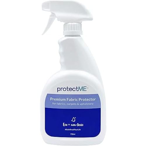 Premium Fabric Protector and Stain Guard for Upholstery Carpet Shoes - Non Toxic, Water Based, Non-Flammable Protector Spray - 25.4 fl. Ounces