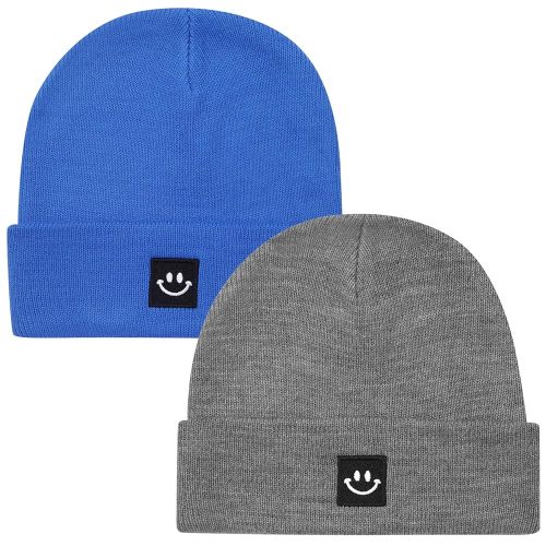 2Pack Baby Beanie Knit Toddler Hat for Girls Boys 0-8 Years