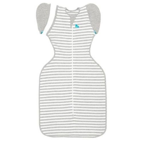 Love To Dream Swaddle Up Transition Bag Adaptive Original Swaddle Wrap - Gray Stripe - M