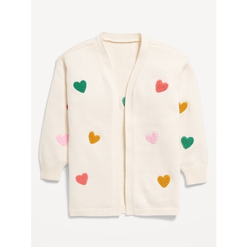 Open-Front Cardigan Sweater for Toddler Girls