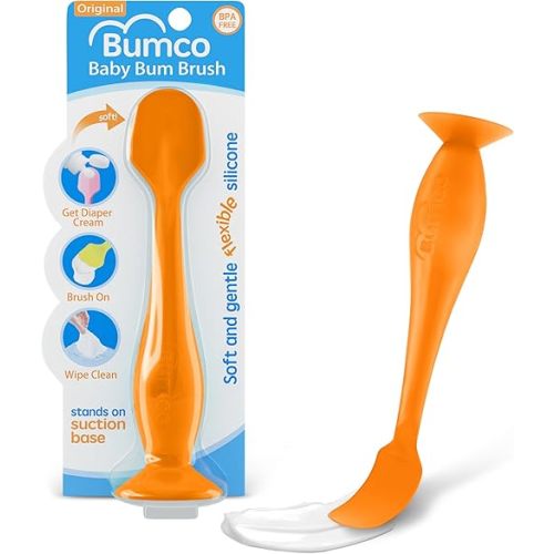 Bumco Diaper Cream Spatula - BPA-Free Diaper Bag Essentials, Soft Butt Spatula Baby, Mom-Invented Butt Paste Spatula, Bumco Diaper Cream Spatula, Flexible Diaper Cream Applicator, Bumco Baby Bum Brush