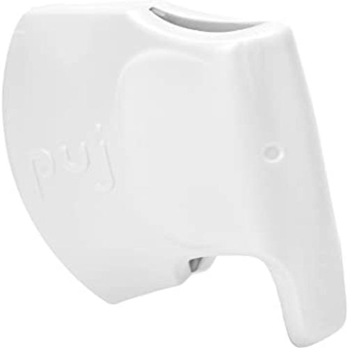 Puj – Snug, Ultra-Soft Spout Cover for Bathtub Taps,PVC-Free Faucet Cover for Safe Baths, Non-Absorbent Bathtub Faucet Cover, Kids’ Bathroom Safety Products, White
