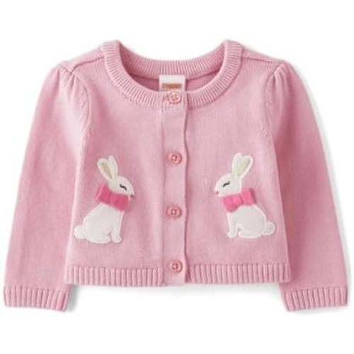 Gymboree Baby Girls' Embroidered Long Sleeve Shrug Cardigan