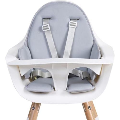 Childhome Evolu One.80° High Chair Seat Cushion, Compatible with Childhome Evolu One.80° high Chair, Soft Padded Seat Cushion, Machine Washable, High Chair Sold Separately, Light Grey